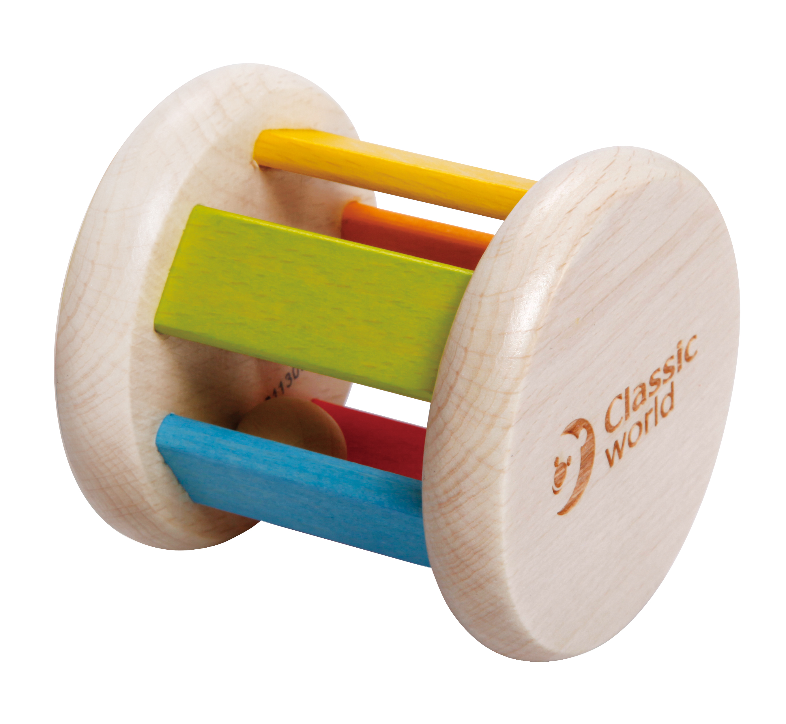 wooden rolling rattle