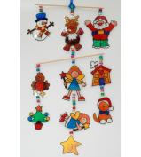 SmartCraft Glass Painted Christmas Mobile